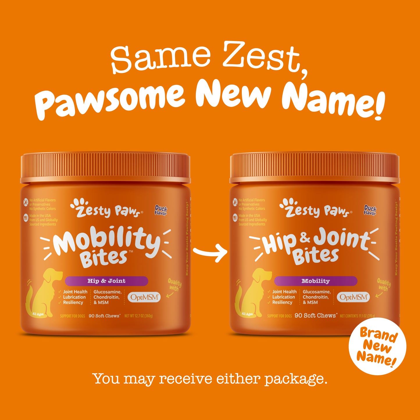 Zesty Paws (Dogs) Hip & Joint Bites 90 Chews