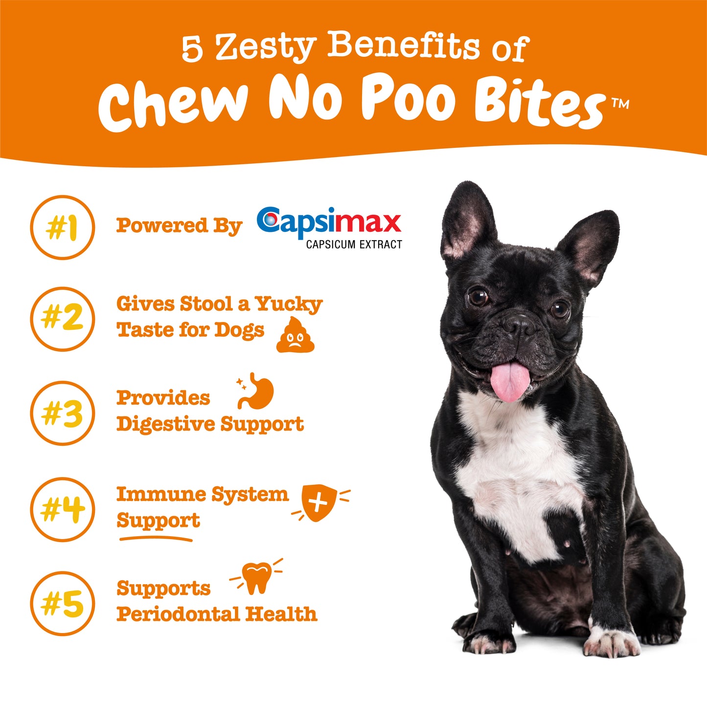 Zesty Paws (Dogs) Chew No Poo Bites Chicken - 90 Chews