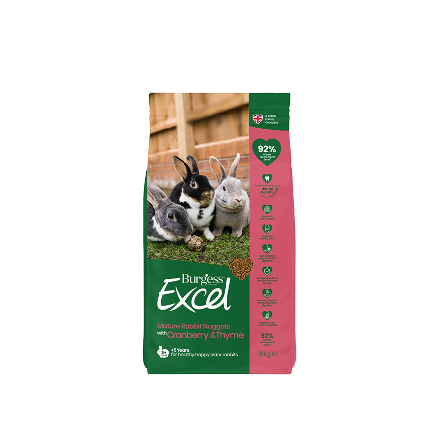 Burgess Excel Rabbit Nuggets 1.5kg