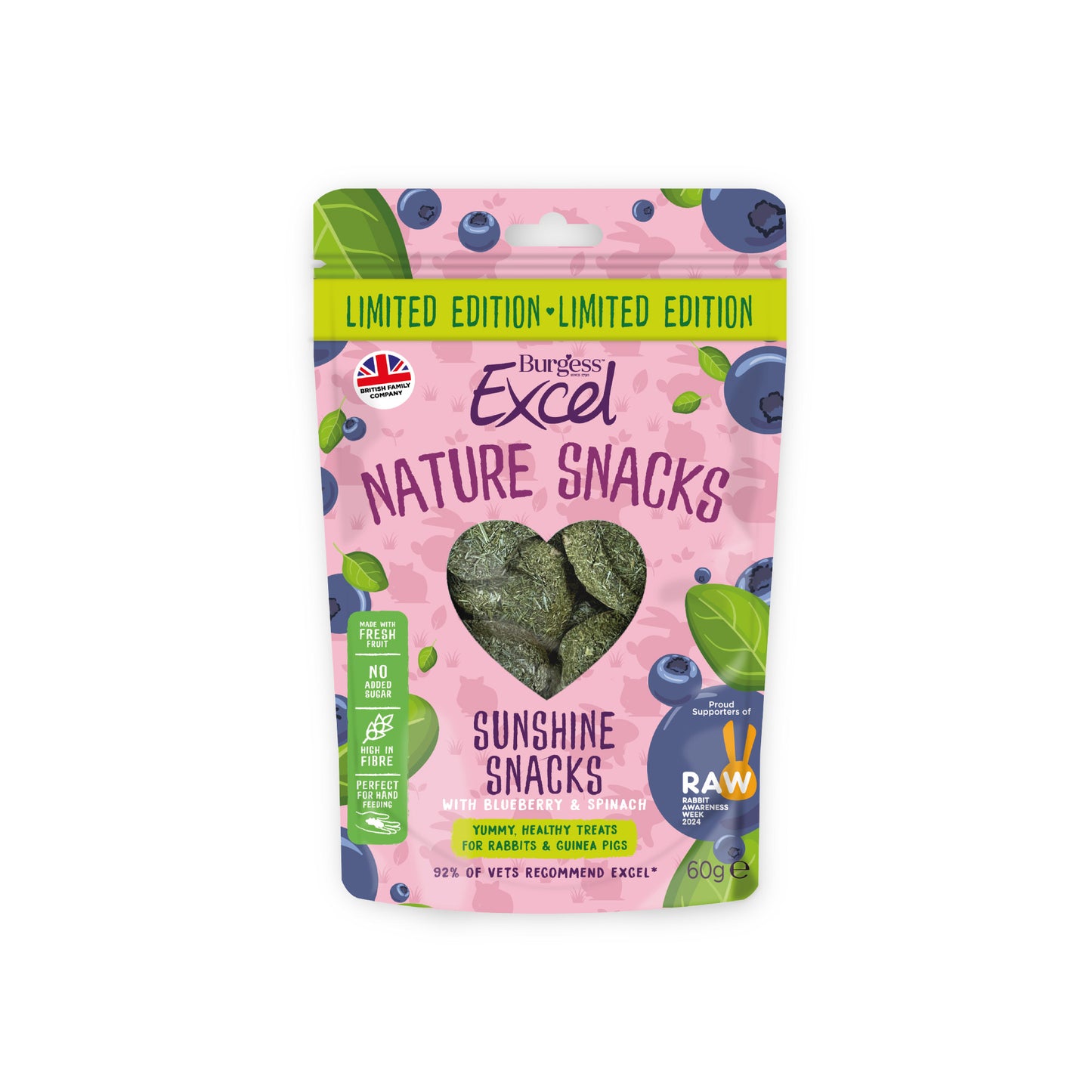 Burgess Excel Nature Seasonal Baked Snacks Small Animals Treats 60g