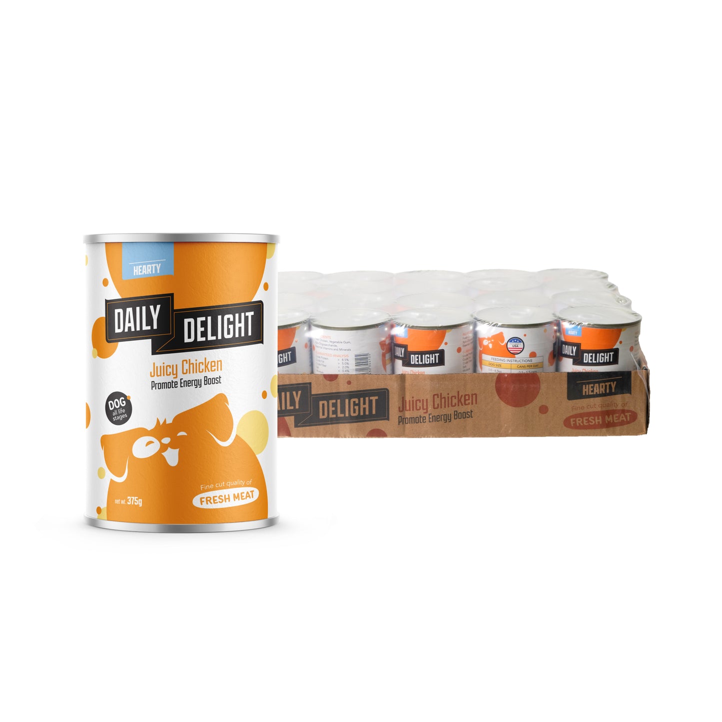 Daily Delight Hearty Dog Wet Food 375g