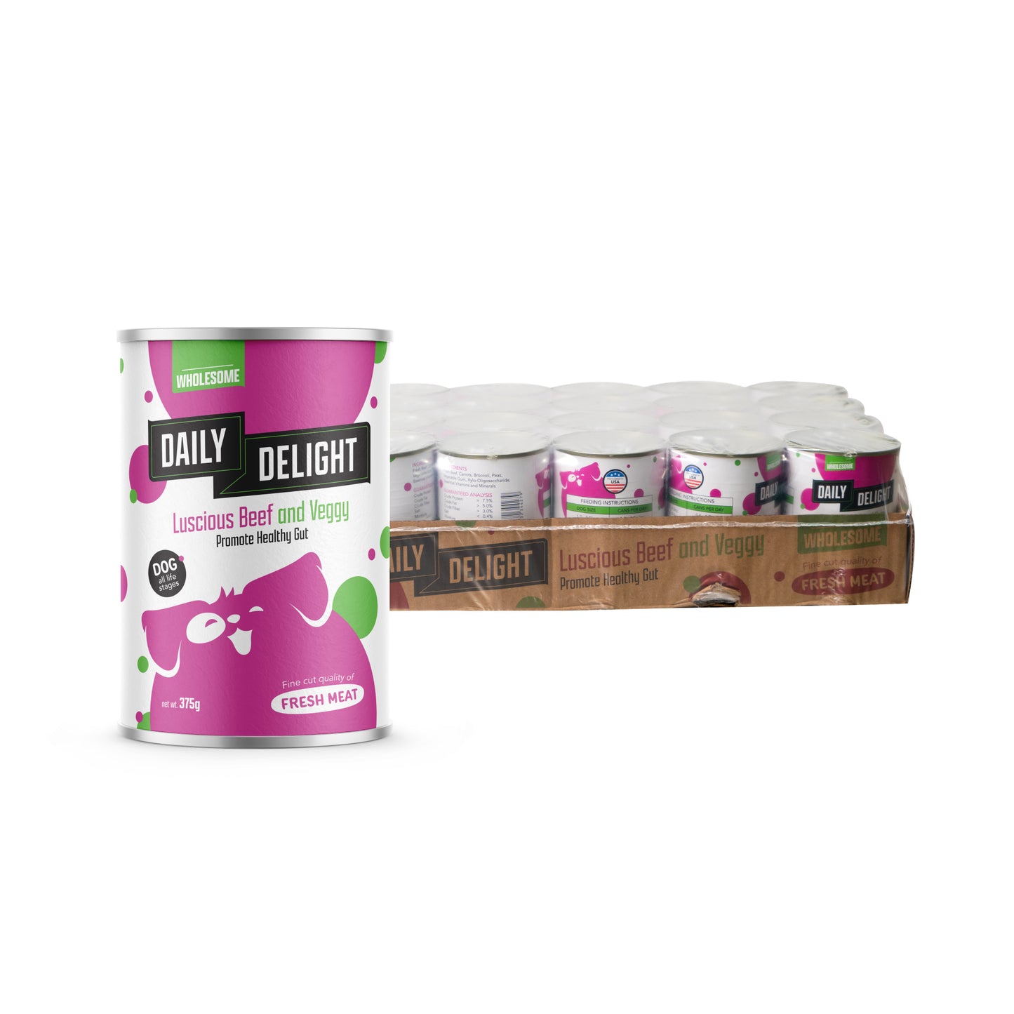 Daily Delight Wholesome Dog Wet Food 375g