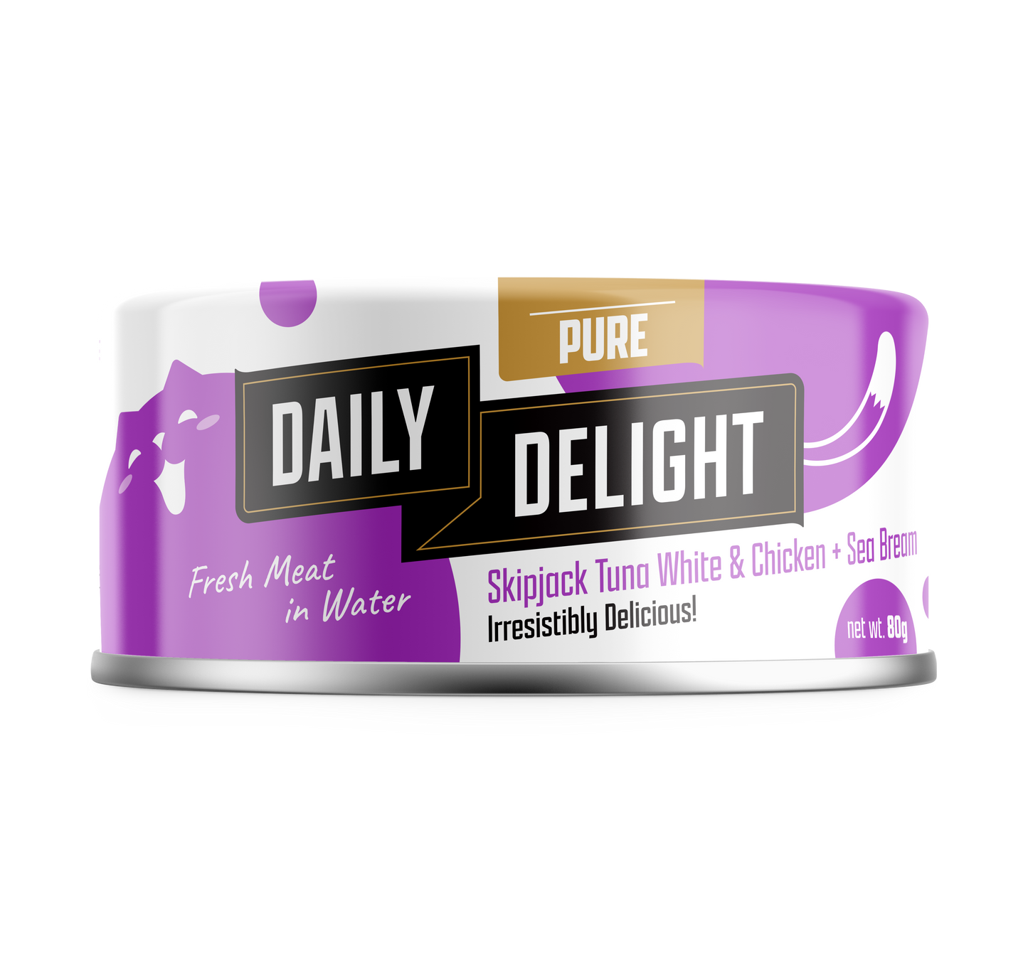 Daily Delight Pure Skipjack Tuna & Chicken Cat Wet Food 80g