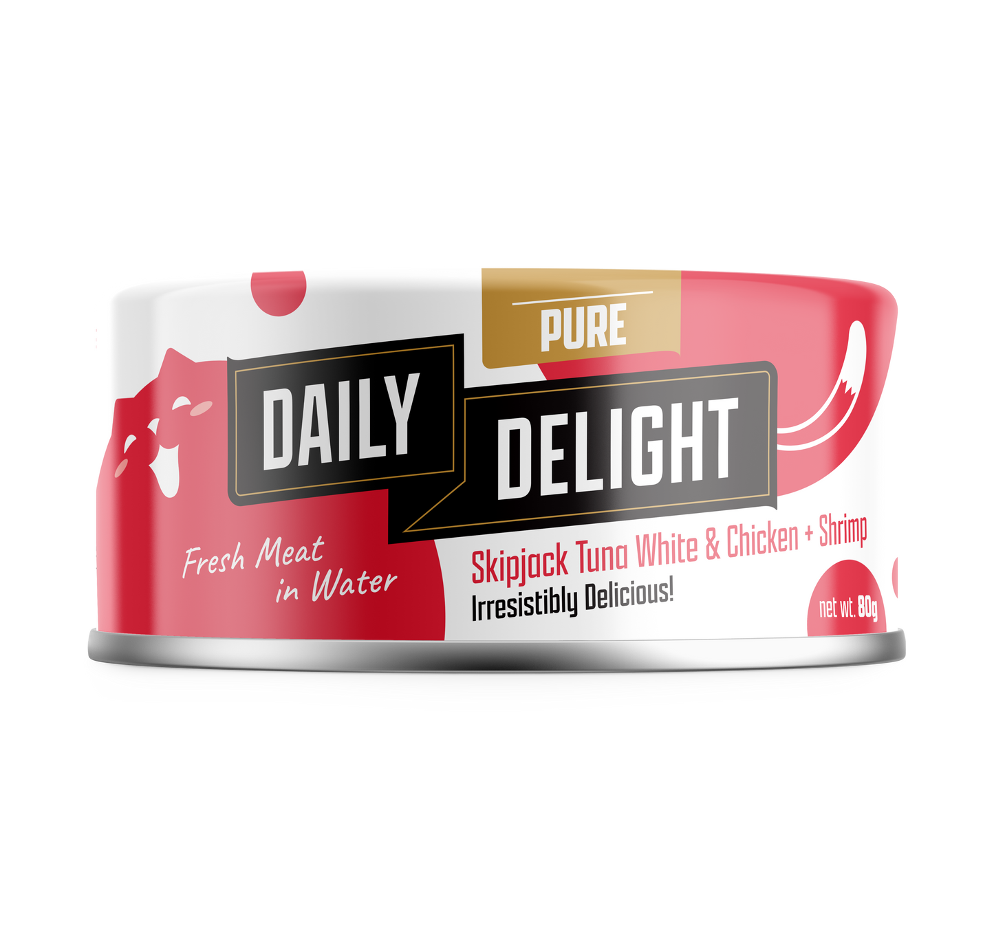 Daily Delight Pure Skipjack Tuna & Chicken Cat Wet Food 80g