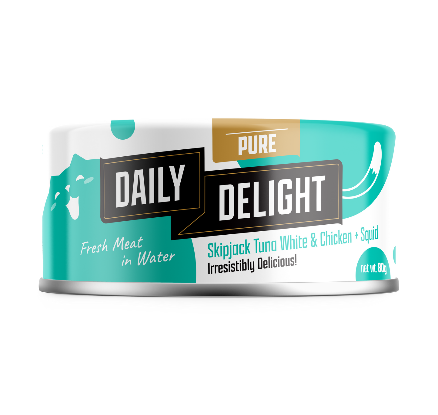 Daily Delight Pure Skipjack Tuna & Chicken Cat Wet Food 80g