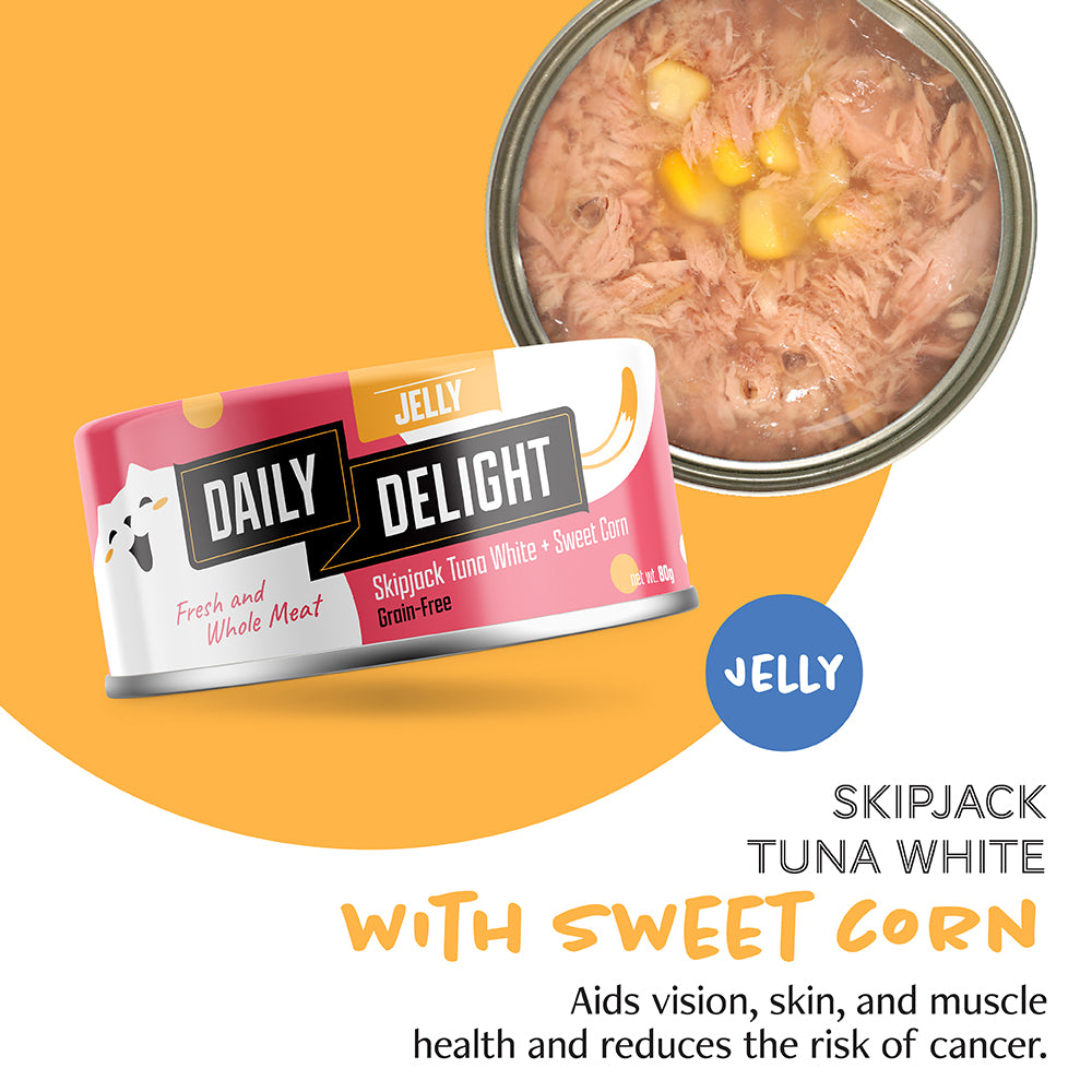 Daily Delight Variety Starter Bag Wet Cat Food (Jelly - 6 cans)