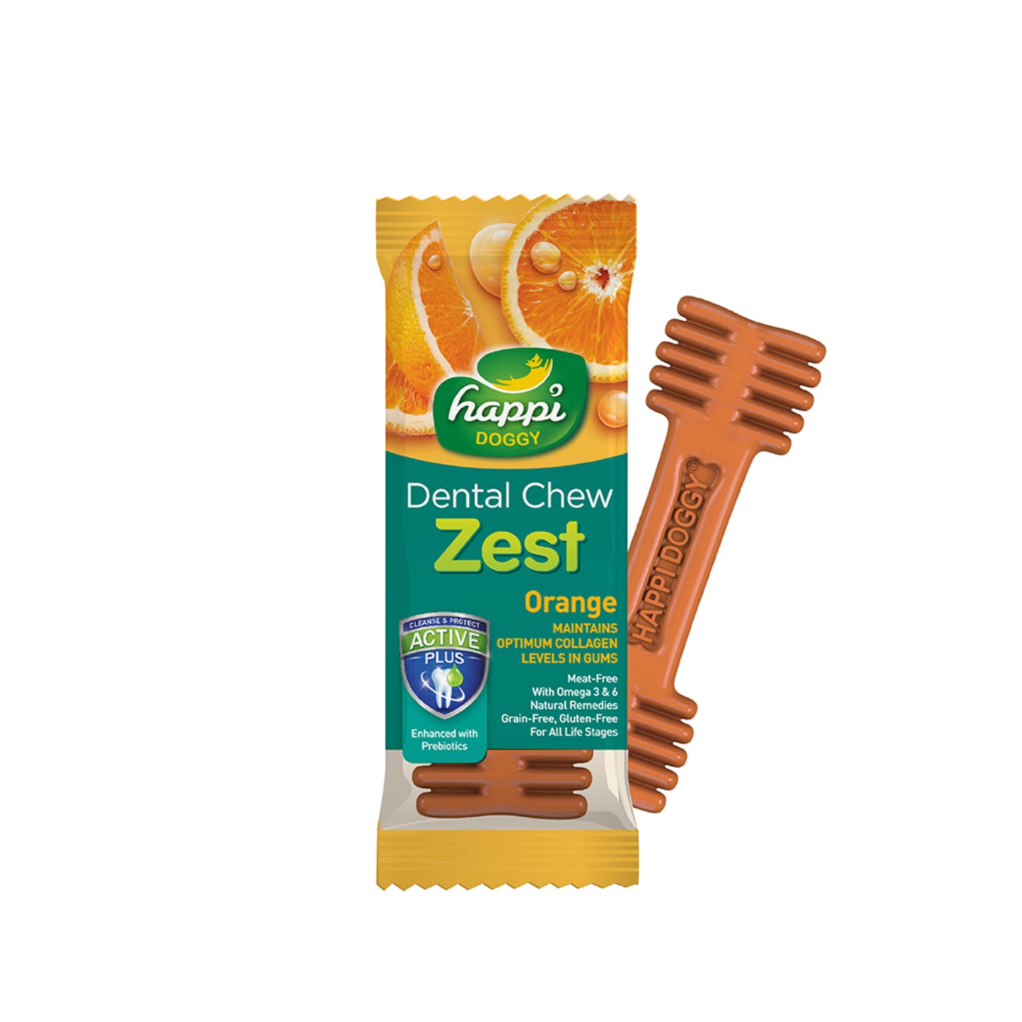 Happi Skippi Zest Regular 4-inch Dog Dental Chew 25g