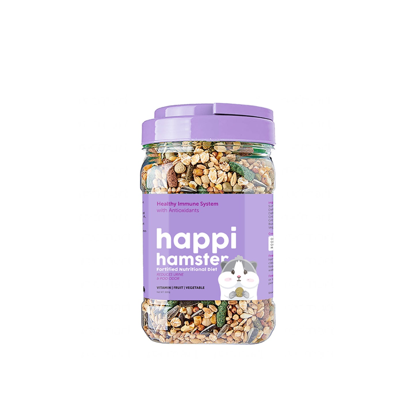 Happi Hamster Fortified Nutritional Diet Hamster Food 600g