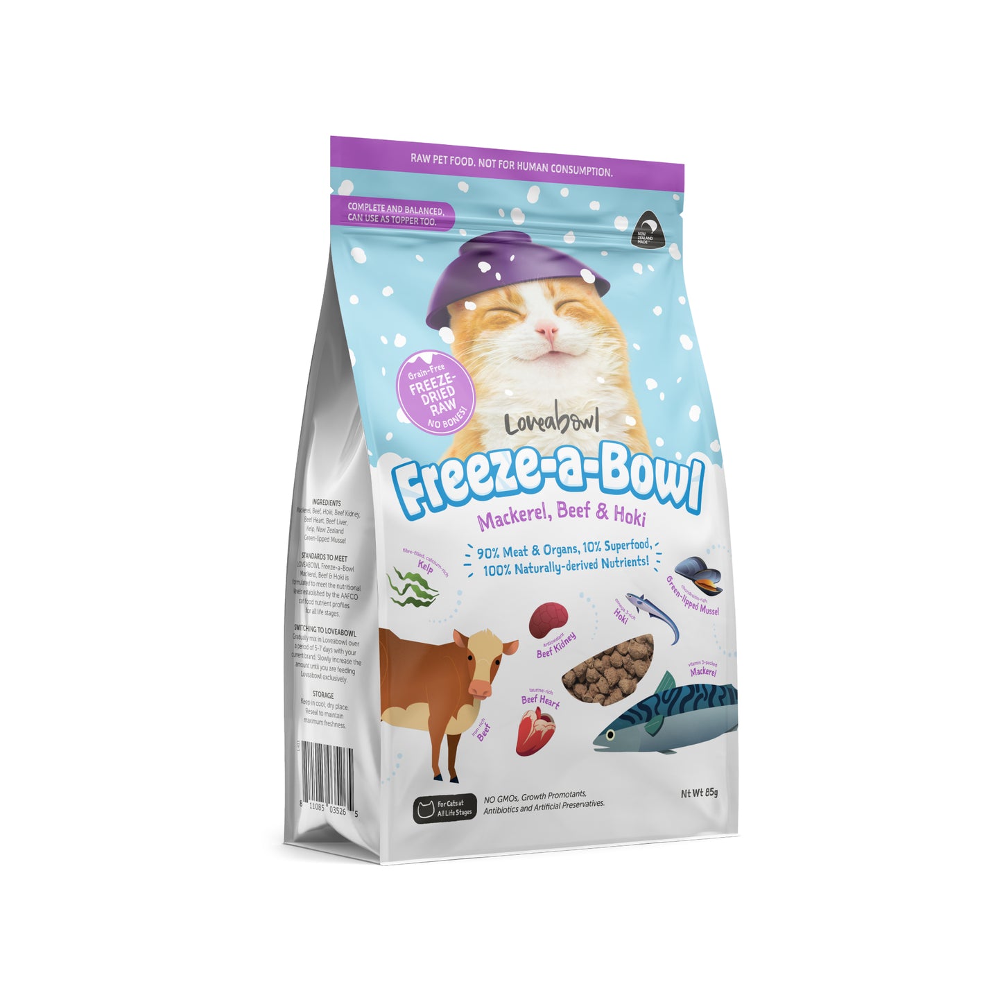 Loveabowl Freeze-a-Bowl Freeze Dried Cat Food