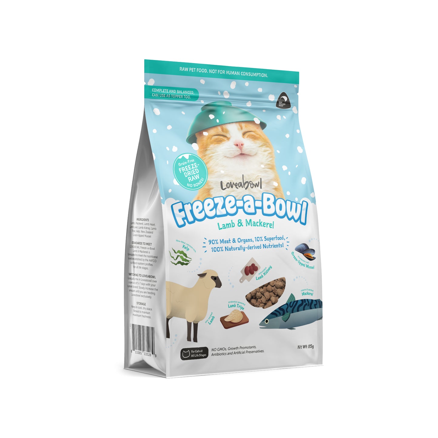 Loveabowl Freeze-a-Bowl Freeze Dried Cat Food