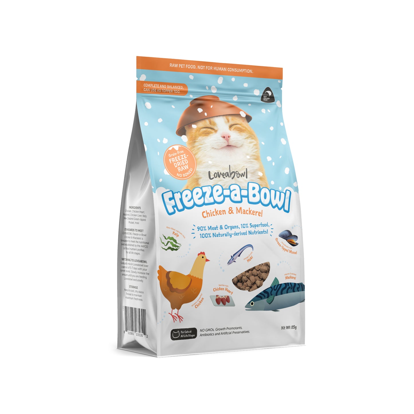 Loveabowl Freeze-a-Bowl Freeze Dried Cat Food