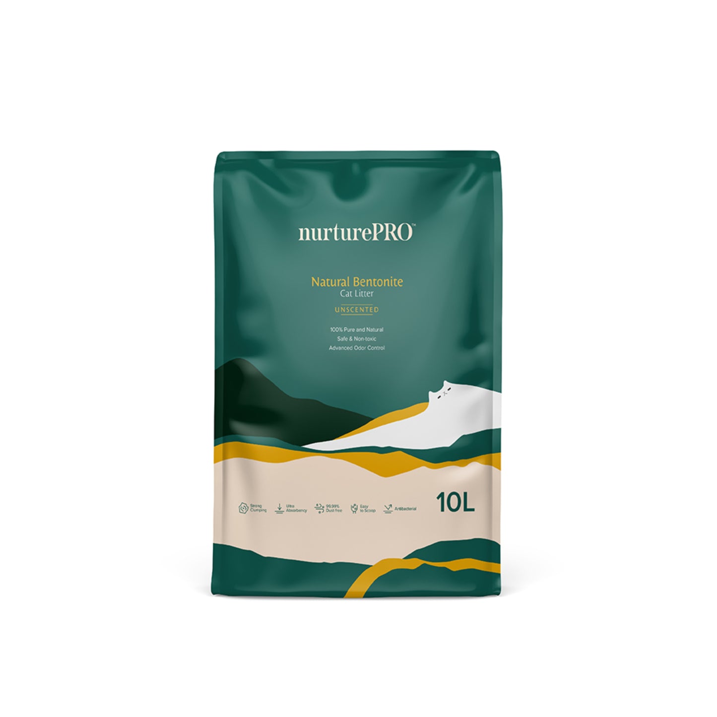 Nurture Pro Natural Bentonite Cat Litter 10L