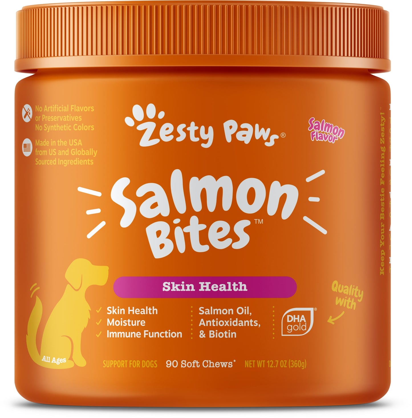 Zesty Paws (Dogs) Salmon Bites 90 Chews