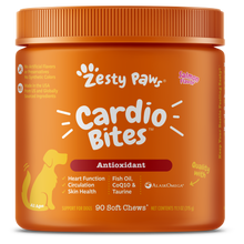 Zesty Paws Cardio Bites Dog Supplements Salmon 90ct