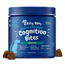 Zesty Paws Senior Advanced Cognition Bites Dog Supplements Chicken 90ct