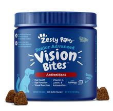 Zesty Paws Senior Advanced Vision Bites Dog Supplements Chicken 90ct